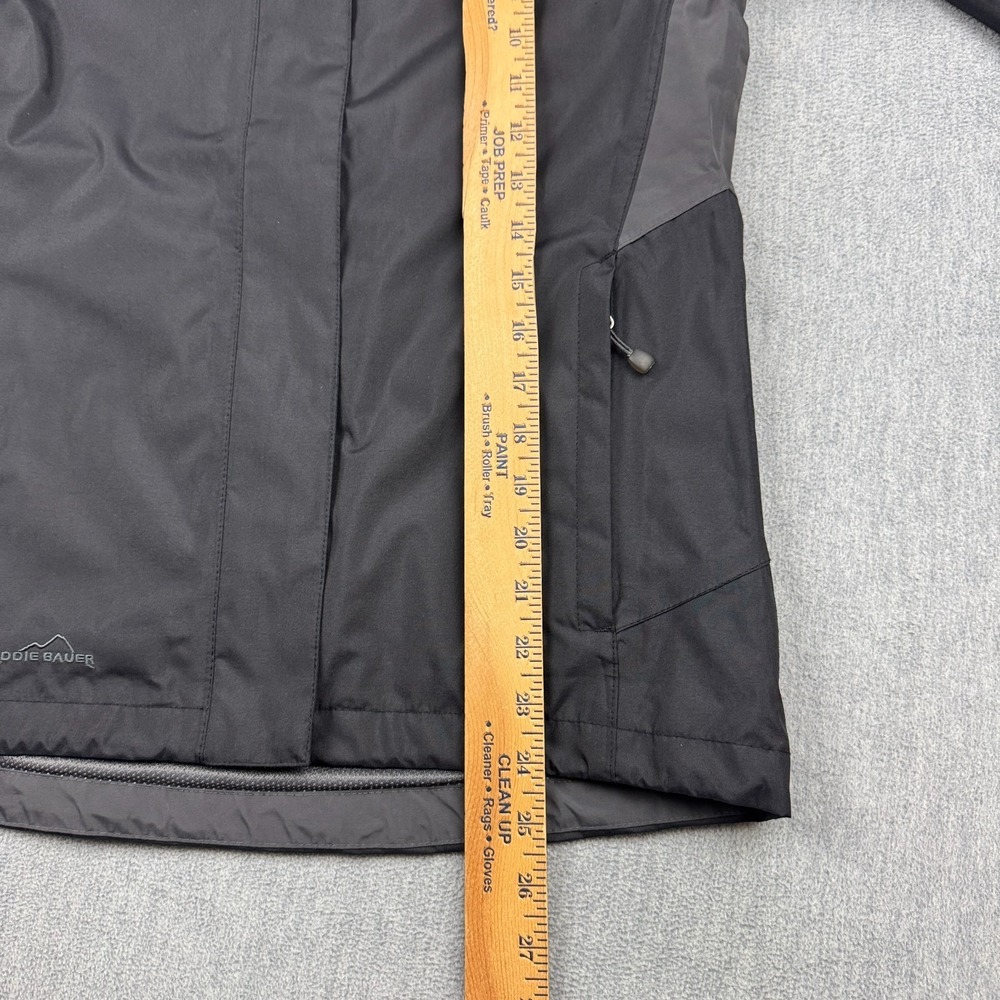 Eddie Bauer Jacket Womens XS Black Weatheredge‎ Windbreaker Hooded Rain Outdoor - Picture 14 of 16